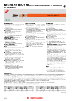 N2XCH-FE 180/E 30security cable, halogen-free, 0,6/1