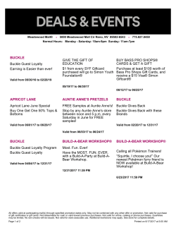 Current Offers from Meadowood Mall&reg; as of 5/23/2017