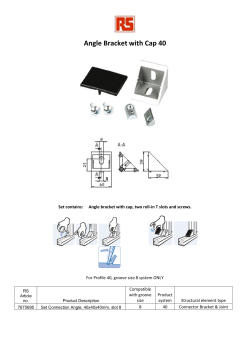 Angle Bracket with Cap 40