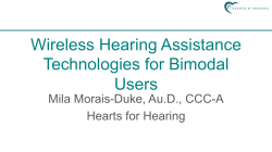 Benefit of Wireless Hearing Assistance Technologies Designed to