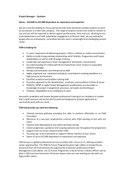 Project Manager &ndash; Swindon Salary &ndash; &pound;42000 to