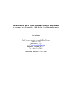 Career Affiliation Networks and the Emergence Of Self