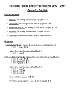 English - Wesgreen International School