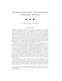 Smelting Iron from Laterite: Technical Possibility or