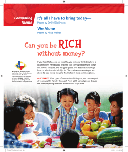Can you be RICH without money?
