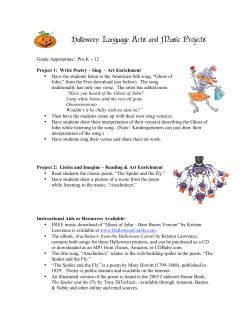 Ghost of John, Spider and Fly Lesson Plan1