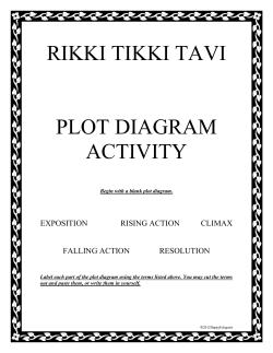 rikki tikki tavi plot diagram activity - SummerSchool2014