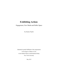 Exhibiting Action: