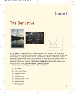 The Derivative