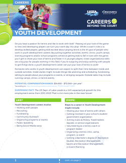 youth development - Careers Beyond the Court
