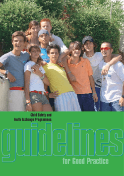 Child Safety and Youth Exchange Programme Guidelines