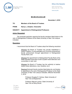 Members of the Board of Trustees FROM