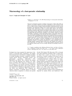 Macroecology of a host-parasite relationship