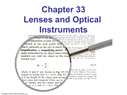 Chapter 33 Lenses and Optical Instruments