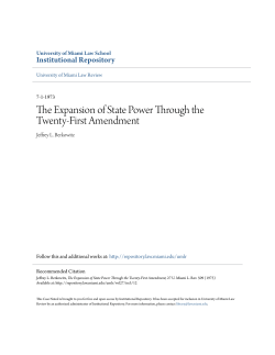The Expansion of State Power Through the Twenty