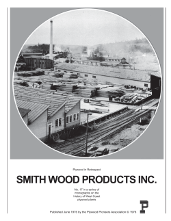 Smith Wood Products Inc. - APA &ndash; The Engineered Wood Association