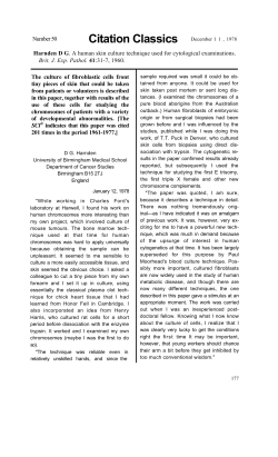 Harnden D G. A human skin culture technique used for cytological