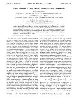 Energy Dissipation in Atomic Force Microscopy and Atomic Loss