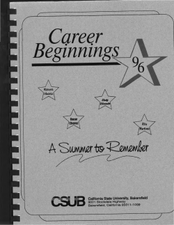 Career - California State University, Bakersfield