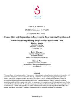 Competition and Cooperation in Ecosystems