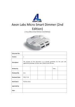 Aeon Labs Micro Smart Dimmer (2nd Edition)