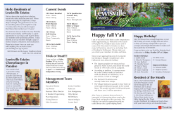 October 2014 - Lewisville Estates