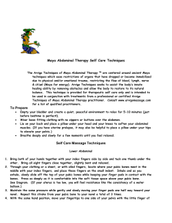 Maya Abdominal Therapy Self Care Techniques