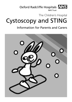 Cystoscopy and STING - Oxford University Hospitals