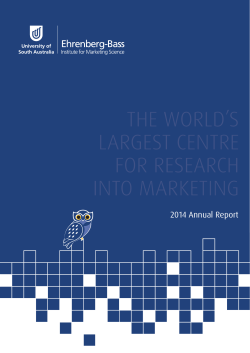 read - Ehrenberg-Bass Institute for Marketing Science