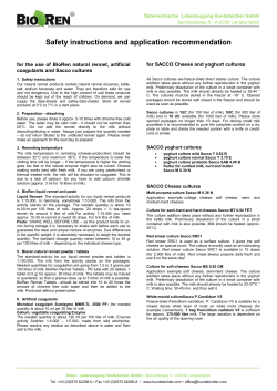 Safety instructions and application recommendation