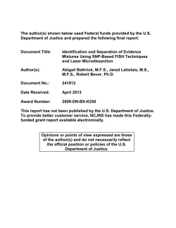 identification and separation of evidence mixtures using snp