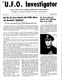 003 JANUARY 1958 - Center for UFO Studies