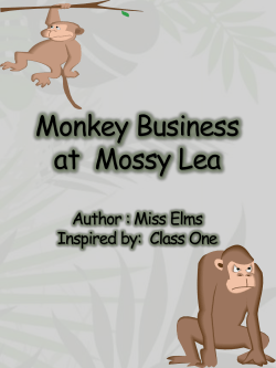 Monkey Business - Wrightington Mossy Lea Primary School