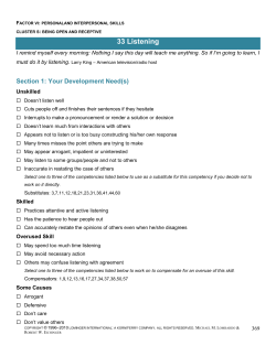 33 Listening