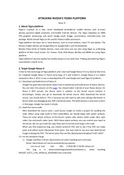 attacking nvidia`s tegra platform