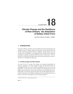 Climate Change and the Resilience of New Orleans