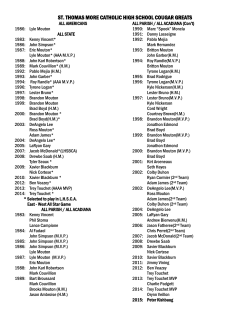 Cougar Greats - St. Thomas More Catholic High School