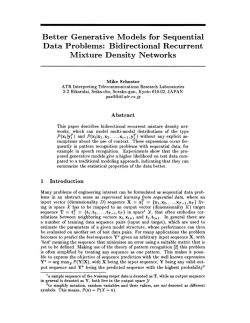 Bidirectional Recurrent Mixture Density Networks