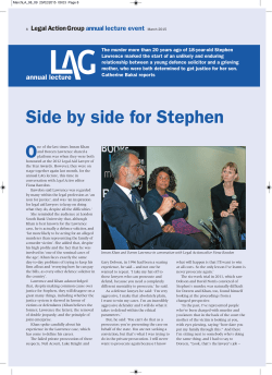 Side by side for Stephen