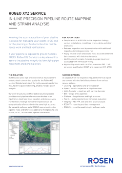 ROGEO XYZ SERVICE IN-LINE PRECISION PIPELINE