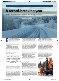 The political interest in exploration and mining in