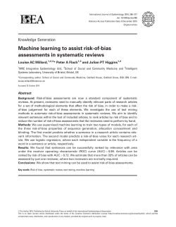 Machine learning to assist risk-of-bias