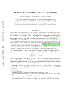 arXiv:math/0602145v1 [math.NT] 7 Feb 2006