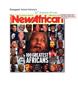 Emeagwali Voted History`s 35 Greatest African