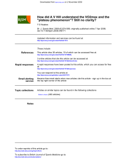 and the 2max How did AV Hill understand the VO