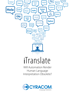 iTranslate: Will Automation Render Human Translation Obsolete?