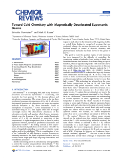 Toward Cold Chemistry with Magnetically Decelerated Supersonic