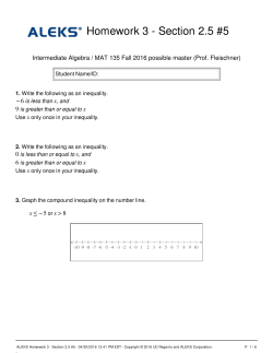 ALEKS Homework 3 - Section 2.5 #5
