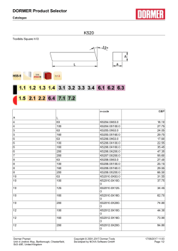 Print - Dormer Pramet