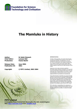The Mamluks in History